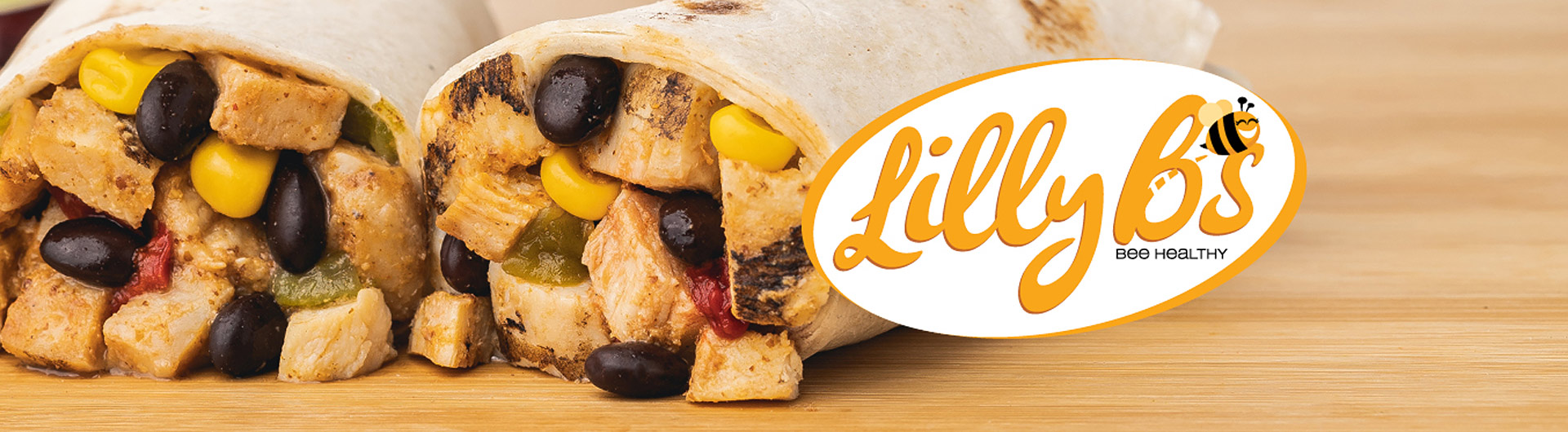 Lilly B's Chicken and Bean Burrito
